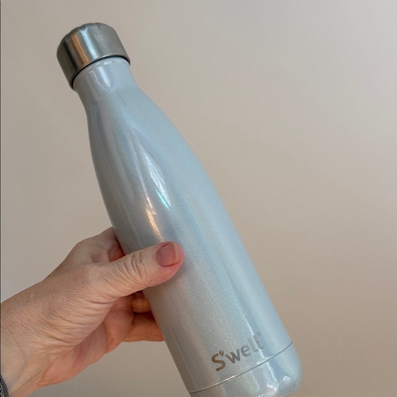 S'well Shimmering Silver Water Bottle (17 oz) - Picture 1 of 3